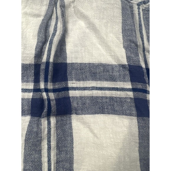 Rails Womens Sz L Amelie Tie Front Button Down Shirt in Lapis Coast Blue White - Picture 8 of 8